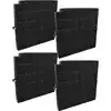 vhbw 4x Aktivkohlefilter kompatibel mit Airforce F16 60 TSE 875265 TAD...