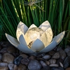LED Solar Lotusblüte - ca. 25 x 11 cm - Garten Deko Leuchte