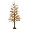 BELIANI Outdoor LED Weihnachtsbeleuchtung Beige Kunststoff 190 cm in B...