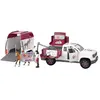 schleich Horse Club Mobile Tierärztin mit Anhänger, Spielfahrzeug