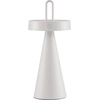 LED-Tischlampe - H 28,9 cm - Weiß - Kunststoff - Silikon - dimmbar