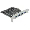 PCIe x1 zu 4x ext. USB Typ-A USB 3.2 Gen 1, USB-Controller