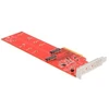DeLOCK PCI Express x8 Karte auf 2 x intern NVMe M.2 Key M 110 mm, Schn...