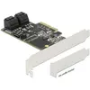 Delock 5 Port SATA PCI Express x4 Karte, Storage Controller