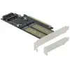 DeLOCK PCIe x16 Karte > 1 x M.2 Key B + 1 x NVMe M.2 Key M + 1 x mSATA...