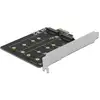 PCI Express x1 Karte zu 2 x intern M.2 Key B, Adapter