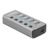 DeLOCK USB 5 Gbps Hub mit 4 Ports + 1 Schnellladeport + 1 USB-C PD 3.0...