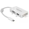 USB Adapter, USB-C Stecker > VGA + HDMI + DVI Buchse