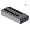 Delock Externer SuperSpeed USB Hub mit 7 Ports + Schalter