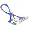 DeLOCK Konverter M.2 Key B+M Stecker > 2 x USB 5 Gbps Typ-A, Schnittst...