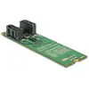 Delock M.2 zu 2xSATA Adapter mit RAID, Storage Controller