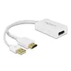 DeLOCK Adapter HDMI-A zu DisplayPort 1.2 weiß