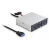 DeLOCK 3.5  USB 5 Gbps Front Panel 10 x USB Typ-A, USB pin header (19 ...