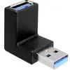 USB 3.2 Gen 1 Adapter, USB-A Stecker > USB-A Buchse 90°