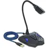 DeLOCK Desktop USB Gaming Mikrofon mit Schwanenhals und Mute Button, M...