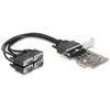 Delock PCI Express Karte zu 4 x Seriell RS-232 (0.38 m), Schnittstelle...