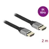Delock Ultra High Speed HDMI Kabel 48 Gbps 8K 60 Hz grau, 2m
