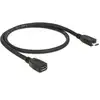 USB 2.0 Verlängerungskabel, Micro-USB Stecker > Micro-USB Buchse