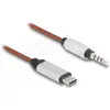Delock AUX Kabel USB Type-C Stecker zu Klinkenstecker 3,5 mm (1.20 m, ...