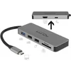 Delock USB Typ-C Dockingstation für Mobilgeräte - 4k - HDMI, HUB, SD, ...