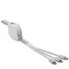 DeLOCK USB Aufrollladekabel, USB-A > Micro-USB + USB-C + Lightning