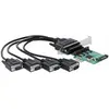 Delock PCI-Express-Karte 89938 4x RS-232 mit Spannungsversorgung, Kont...
