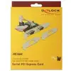 DeLOCK PCI Express Karte > 2 x Seriell RS-232 High Speed 921K, Schnitt...