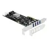 PCIe x4 auf 4x ext. USB 3.2 Gen 1 Quad Channel, USB-Controller