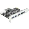 PCI Express Karte >5x ext +2x int.USB3.0, Controller