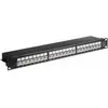 Microconnect Goobay CAT 6a 48,30cm (19") Patch Panel, 24 Port, Schwarz...