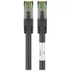 Goobay CAT 8.1 Patchkabel, S/FTP (PiMF), schwarz 0,5m