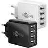 Goobay 30 W USB-A Multiport-Ladegerät weiß, 4x USB-A-Anschlüsse
