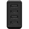 goobay 30W 4x USB-A Ladegerät, schwarz