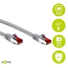Goobay CAT 6 Patchkabel, S/FTP (PiMF), Grau 10m