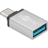 Goobay Adapter USB-C  auf USB A 3.0 Adapter, silber