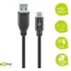 Goobay USB 3.0-Stecker (Typ A) > USB 3.1-Stecker (Typ C) [2m schwarz]