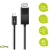 Goobay USB-C auf DisplayPort Kabel, Schwarz 4k@60Hz, 1,20 m