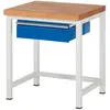 RAU, Werkbank + Arbeitsbock, Werkbank B750xT700 m.1 Sbl. 150, gr/bl (7...