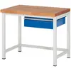 RAU, Werkbank + Arbeitsbock, Werkbank BxTxH 1000x700x840 mm (100 cm, 7...