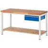RAU, Werkbank + Arbeitsbock, Werkbank BxTxH 1500x700x840 mm (150 cm, 7...