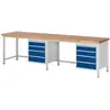 RAU, Werkbank + Arbeitsbock, Werkbank Serie 8162 (300 cm, 70 cm)