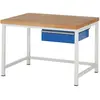 RAU, Werkbank + Arbeitsbock, Werkbank BxTxH 1250x900x840 mm (125 cm, 9...