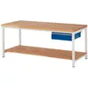RAU, Werkbank + Arbeitsbock, Werkbank mit 1 Schublade Breite 2000mm (2...