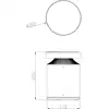 LED-Sockelleuchte Faro, Höhe 25 cm, dunkelgrau, DALI, 3.000K