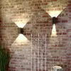 LED-Außenwandlampe Arcturus, Breite 8 cm, grafit 2-flg. IP54