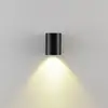 Außenwandlampe CAN, schwarz, 1-flg., Ø 8 cm IP65 Metall GU10