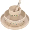 LÄSSIG Kindergeschirr-Set Little Water Whale (4-tlg), Polypropylen, Ze...