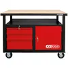 KS Tools, Werkbank + Arbeitsbock, Fahrbare Werkbank mit 3 Schubladen u...