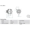 Bosch Lichtmaschine Generator 180A