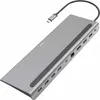 Hama Essential (USB-C, 10 Ports), Dockingstation + USB Hub, Grau
